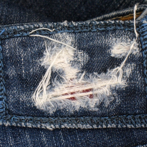 COPY - Mek Denim - Oaxaca Easy Bootcut Distressed Sz 28 - Picture 2 of 8